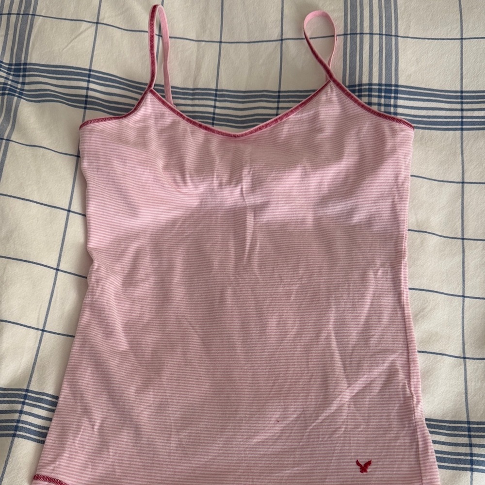 American Eagle Outfitters Light Pink Striped Camisole